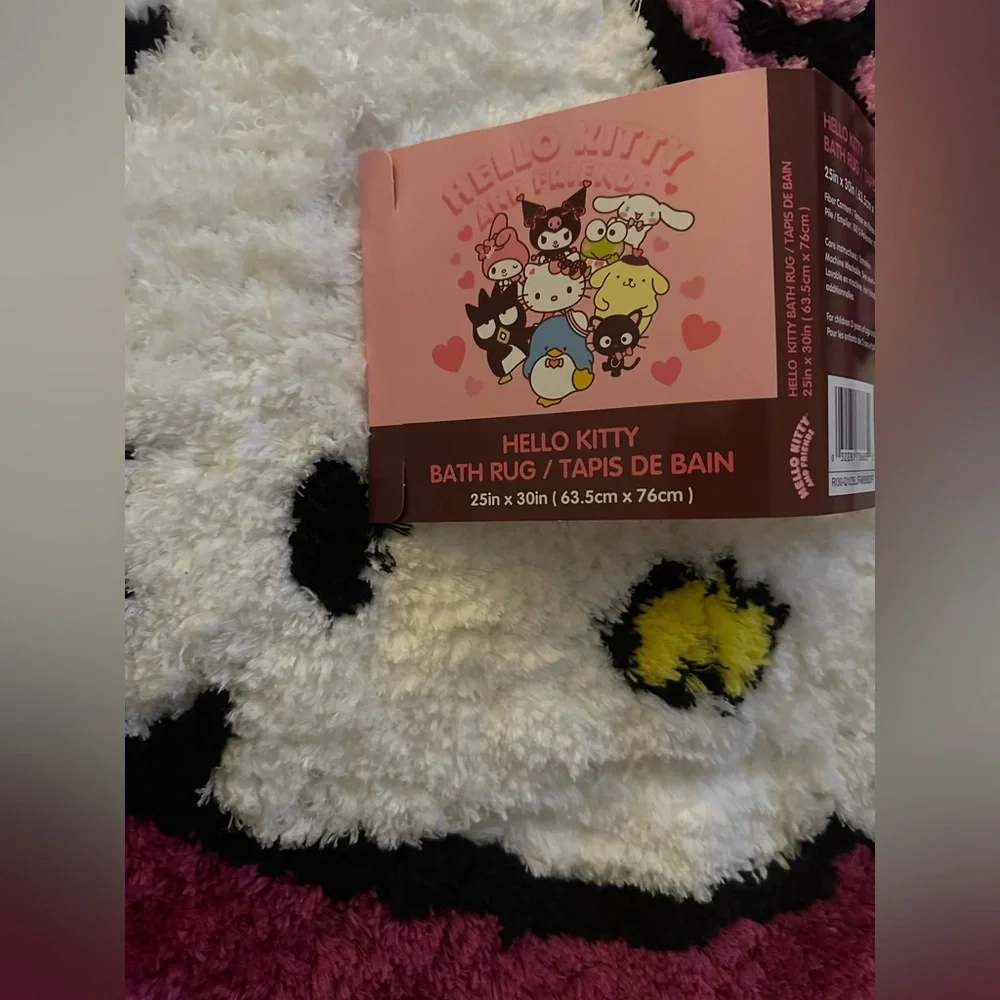 Hello Kitty Fuchsia Heart Bath Mat